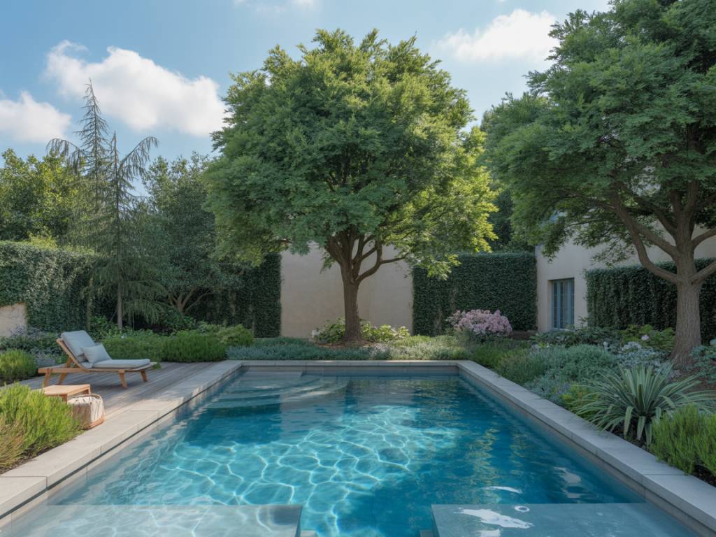 Quels arbres autour d'une piscine : choix adaptés et racines non invasives