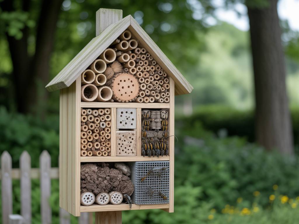 Installer un abri à insectes pour favoriser la biodiversité au jardin
